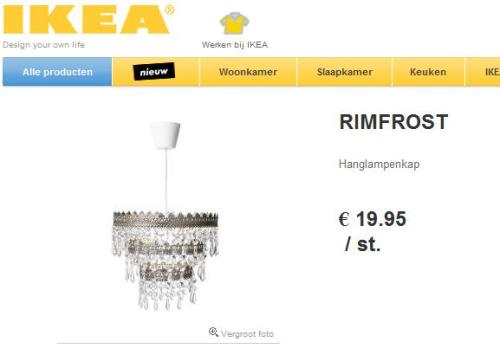 image courtesy of Ikea.nl. It's a lovely lamp