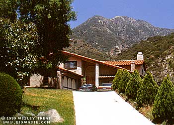 Movie House #3. In the movie, there were no trees in front of it