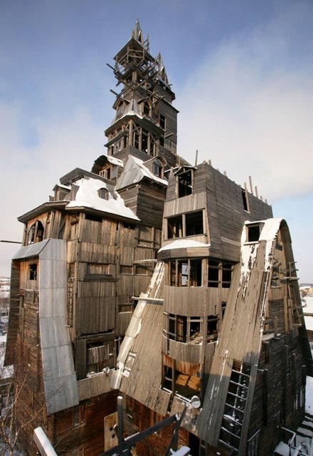 Wooden Gangster House, Archangelsk, Russia