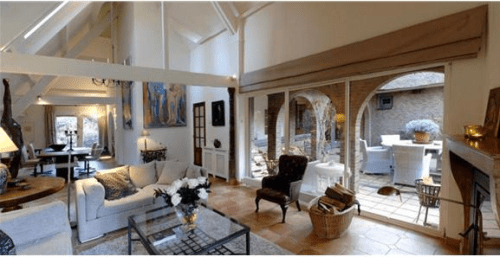 My favourite part of the house. The view from the living room with fireplace to the veranda and patio